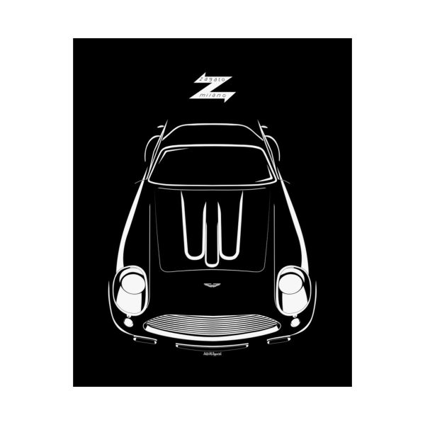 Aston Martin DB4 GT Zagato Poster 16 x 20 inch by Auto Art Apparel
