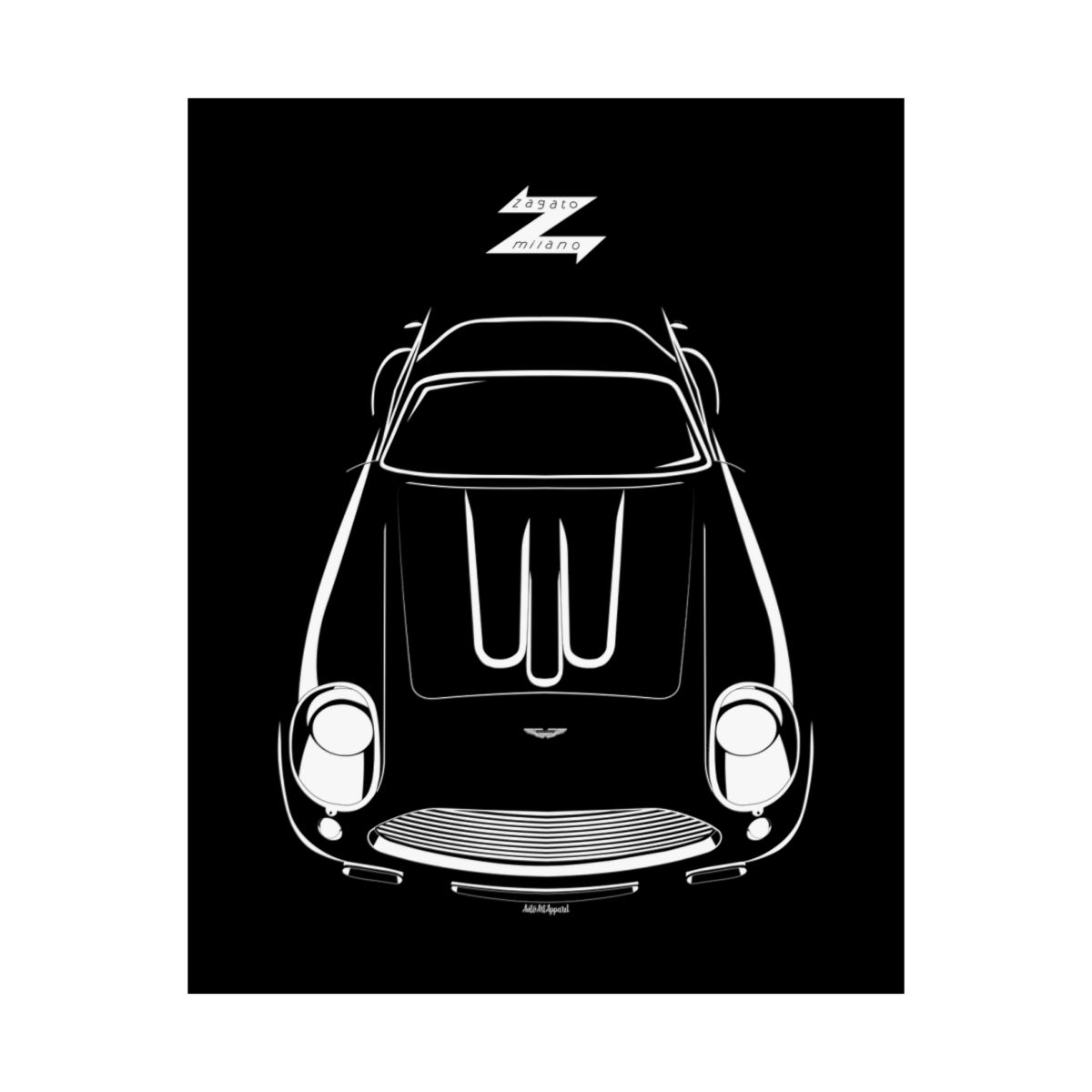 Aston Martin DB4 GT Zagato Poster 16 x 20 inch by Auto Art Apparel