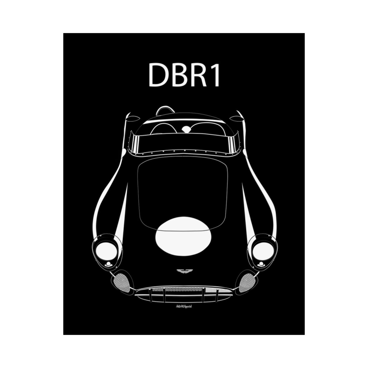 Aston Martin DBR1 Poster 16 x 20 inch by Auto Art Apparel