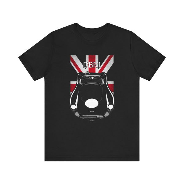 Aston Martin DBR1 T-shirt - UK Flag Shirt by Auto Art Apparel