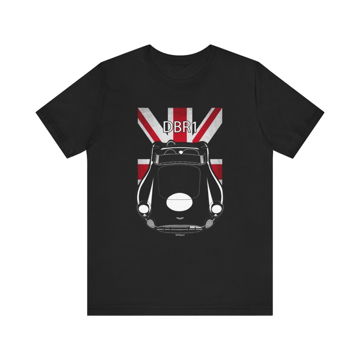 Aston Martin DBR1 T-shirt - UK Flag Shirt by Auto Art Apparel