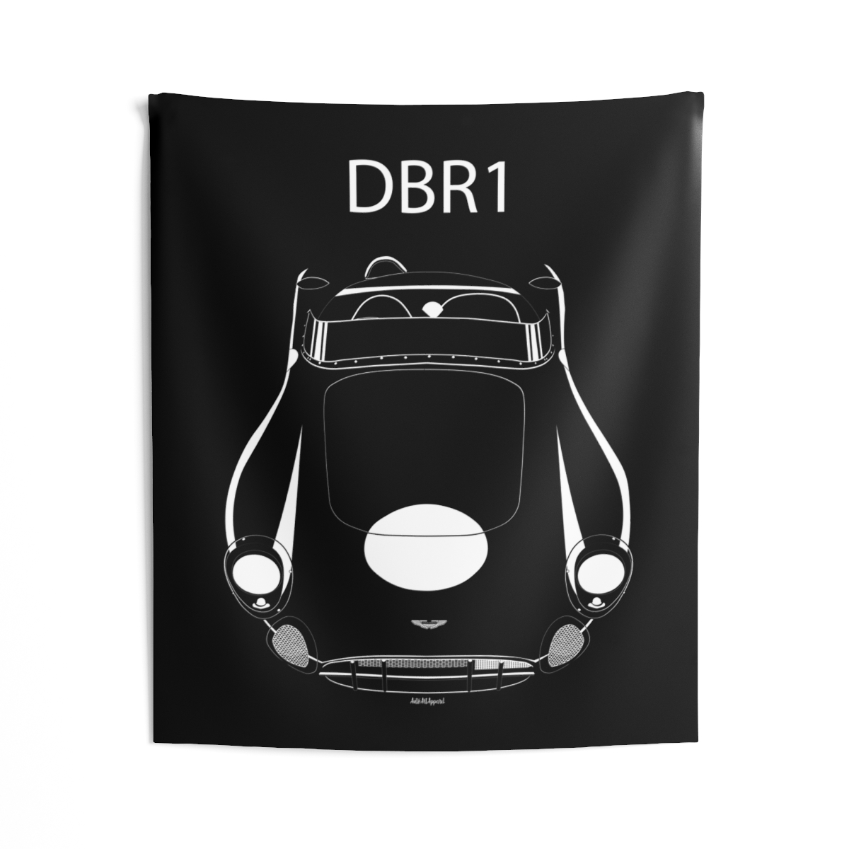 Aston Martin DBR1 Tapestry 50 x 60 inch by Auto Art Apparel