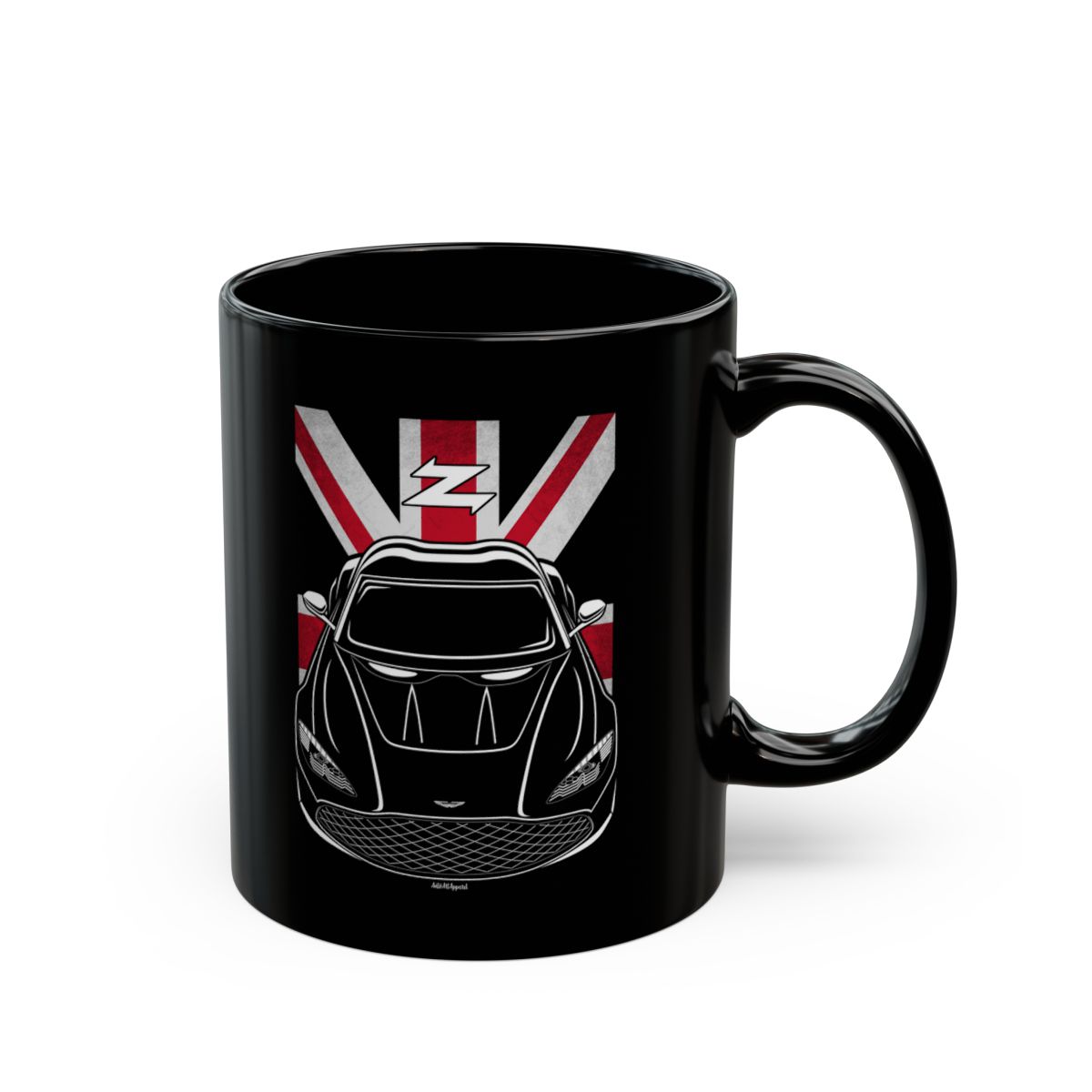 Aston Martin DBS GT Zagato Mug - UK Flag Coffee Mug 11 oz by Auto Art Apparel