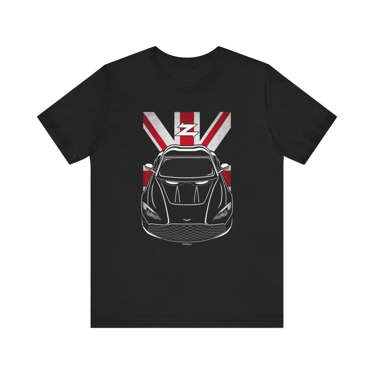 Aston Martin DBS GT Zagato T-shirt - UK Flag Shirt by Auto Art Apparel