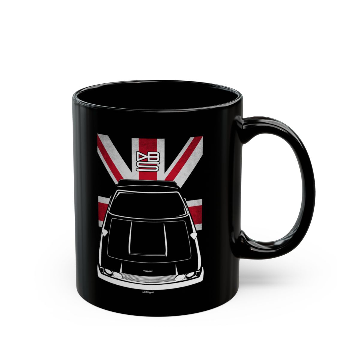 Aston Martin DBS Mug - UK Flag Coffee Mug 11 oz by Auto Art Apparel