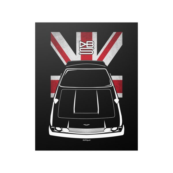 Aston Martin DBS Poster - UK Flag Print 16 x 20 inch by Auto Art Apparel