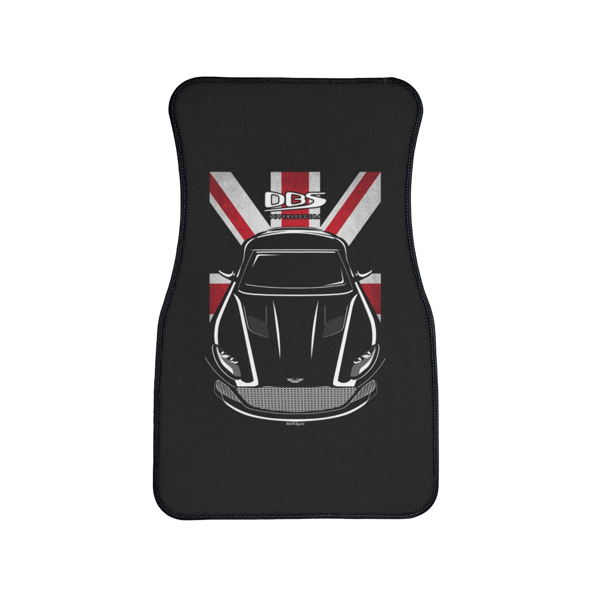 Aston Martin DBS Superleggera Car Mat - UK Flag Floor Mats Front Carpet Floor Mats by Auto Art Apparel