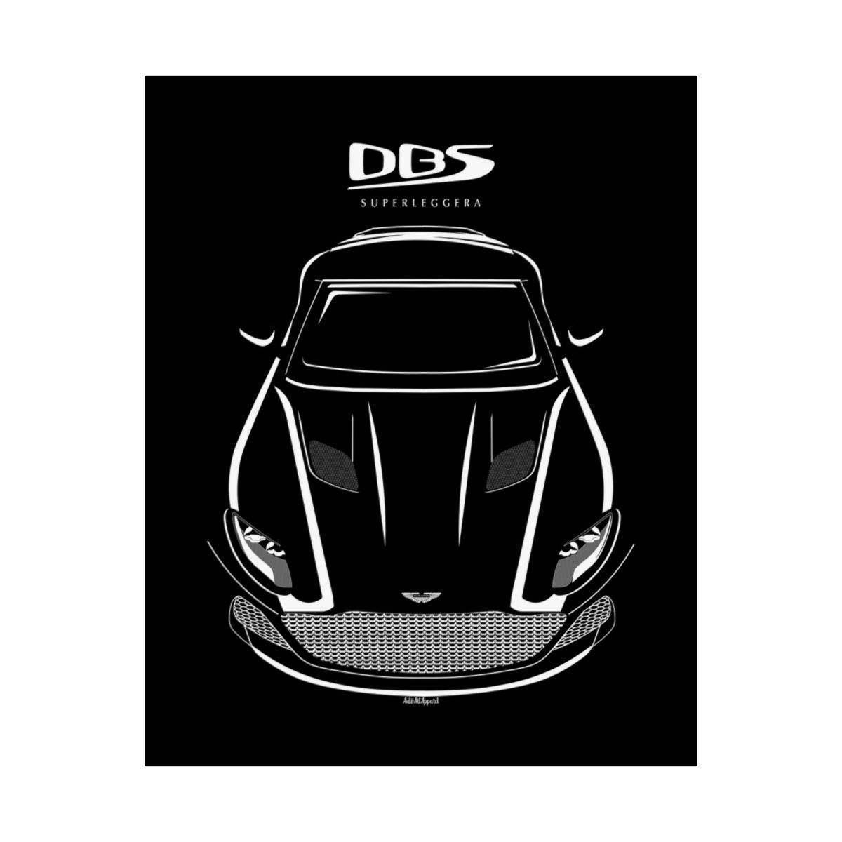 Aston Martin DBS Superleggera Poster 16 x 20 inch by Auto Art Apparel
