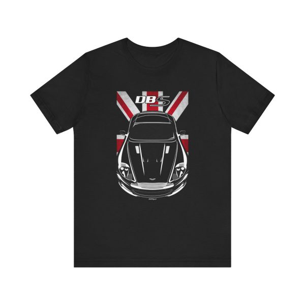Aston Martin DBS V12 T-shirt - UK Flag Shirt by Auto Art Apparel