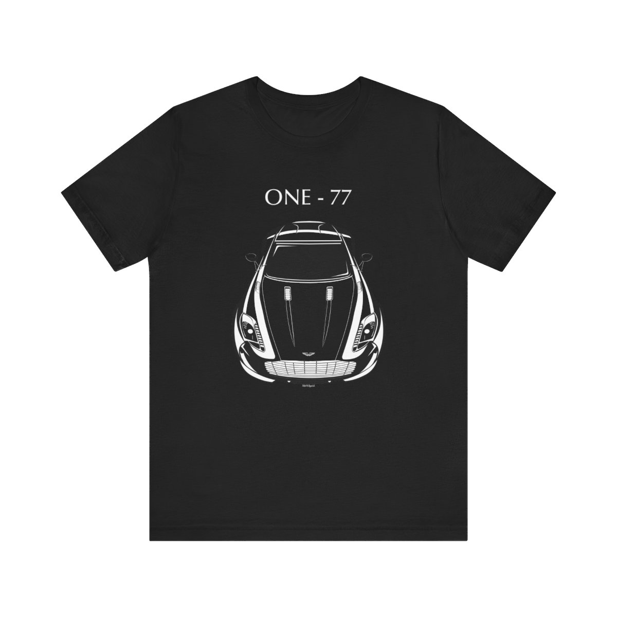 Aston Martin One 77 T-shirt Black by Auto Art Apparel