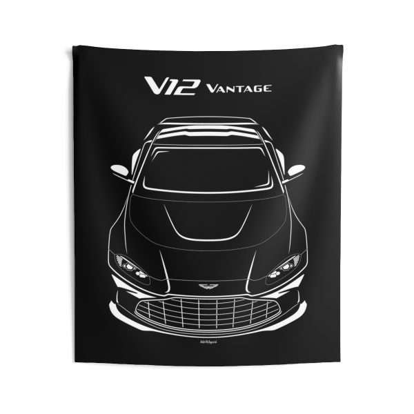 Aston Martin V12 Vantage 2022-2024 Tapestry 50 x 60 inch by Auto Art Apparel