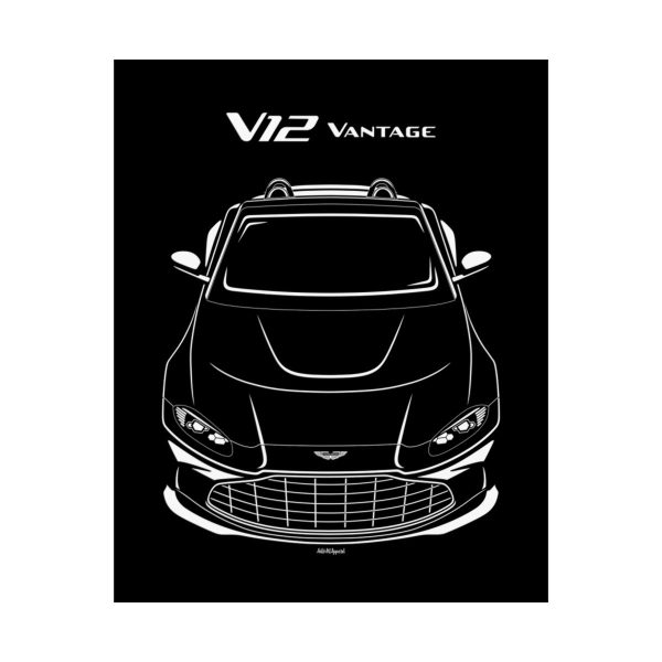 Aston Martin V12 Vantage Roadster 2022-2024 Poster 16 x 20 inch by Auto Art Apparel
