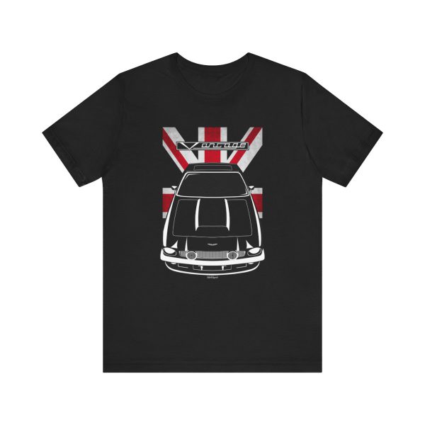 Aston Martin V8 Vantage 1978-1989 T-shirt - UK Flag Shirt by Auto Art Apparel