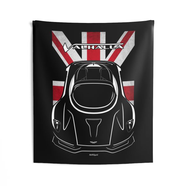 Aston Martin Valhalla Concept Tapestry - UK Flag Wall Art 50 x 60 inch by Auto Art Apparel