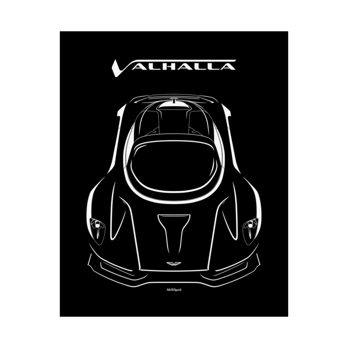 Aston Martin Valhalla Poster 16 x 20 inch by Auto Art Apparel
