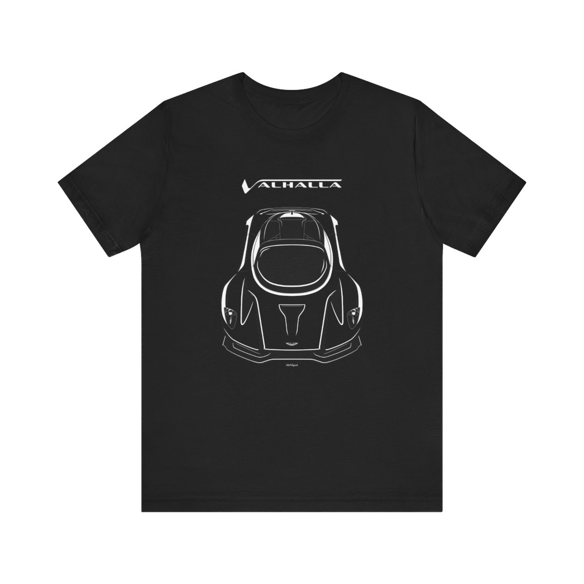 Aston Martin Valhalla T-shirt Black by Auto Art Apparel