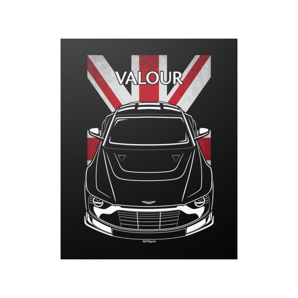Aston Martin Valour Poster - UK Flag Print 16 x 20 inch by Auto Art Apparel