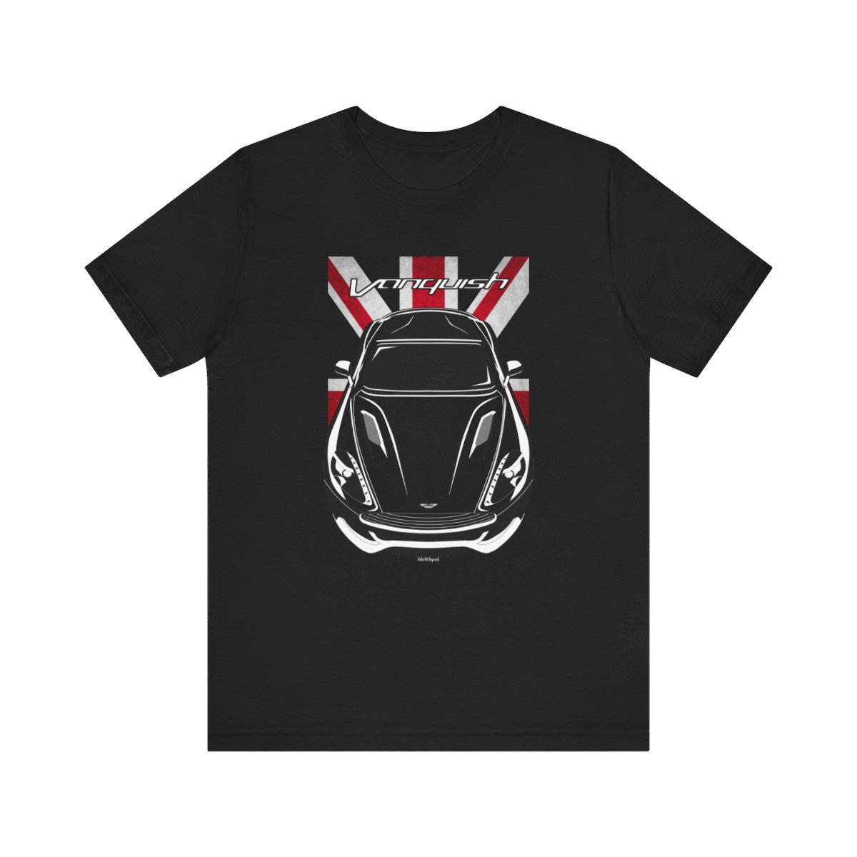 Aston Martin Vanquish 2012-2018 T-shirt - UK Flag Shirt by Auto Art Apparel