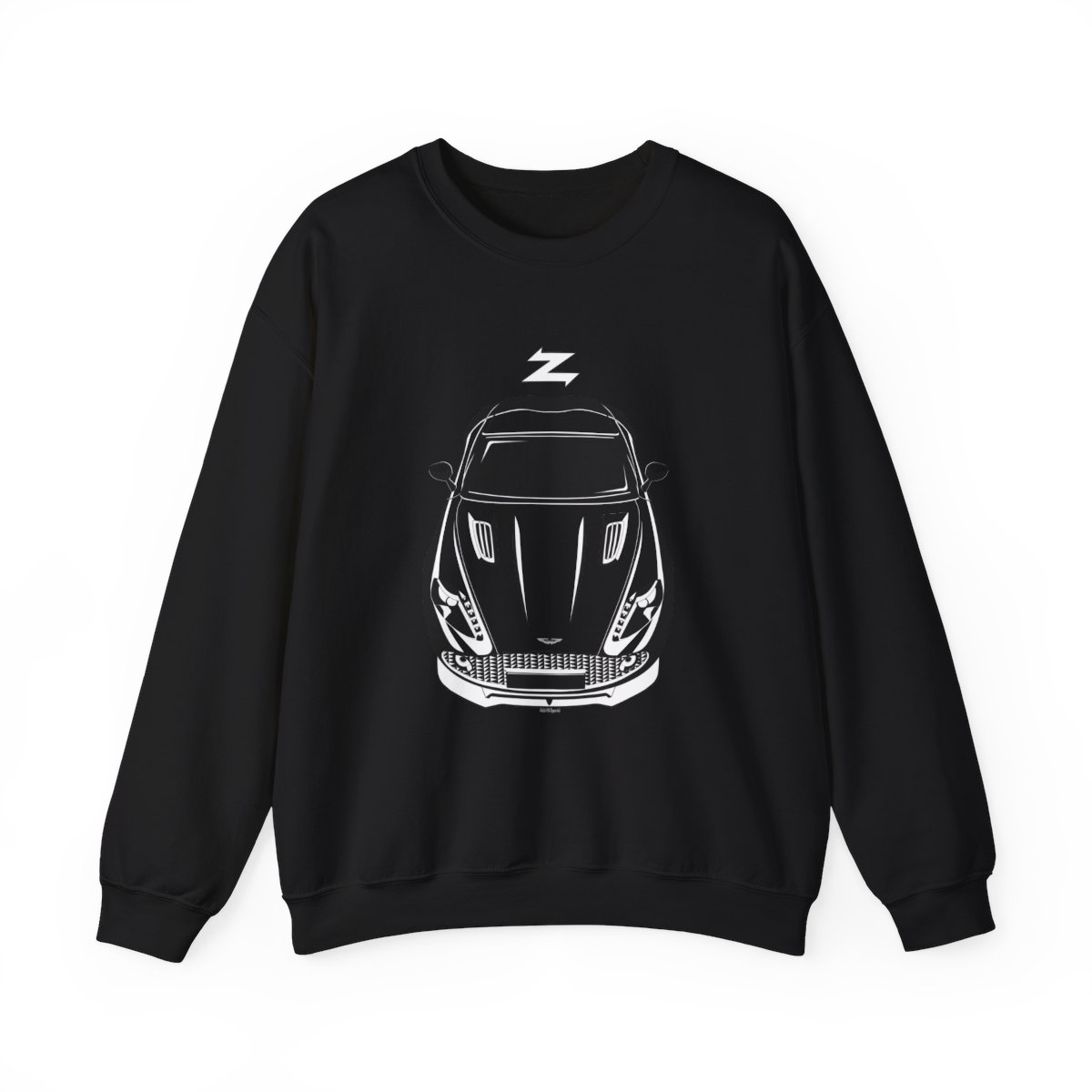 Aston Martin Vantage 2018-2024 Crewneck Sweatshirt Black by Auto Art Apparel