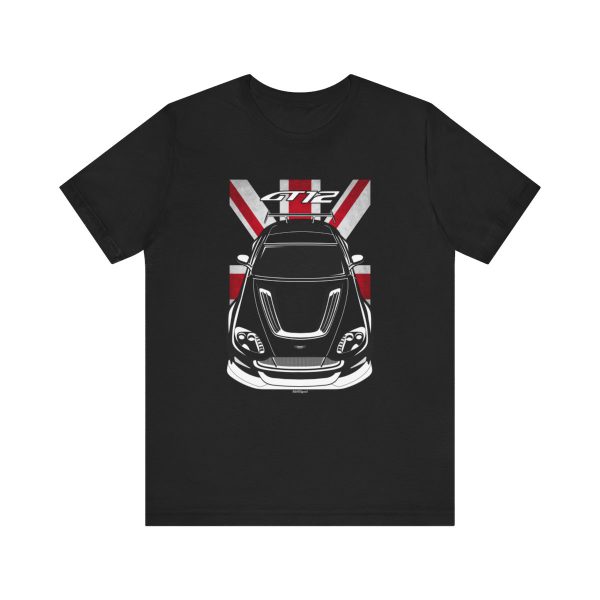 Aston Martin Vantage GT12 T-shirt - UK Flag Shirt by Auto Art Apparel