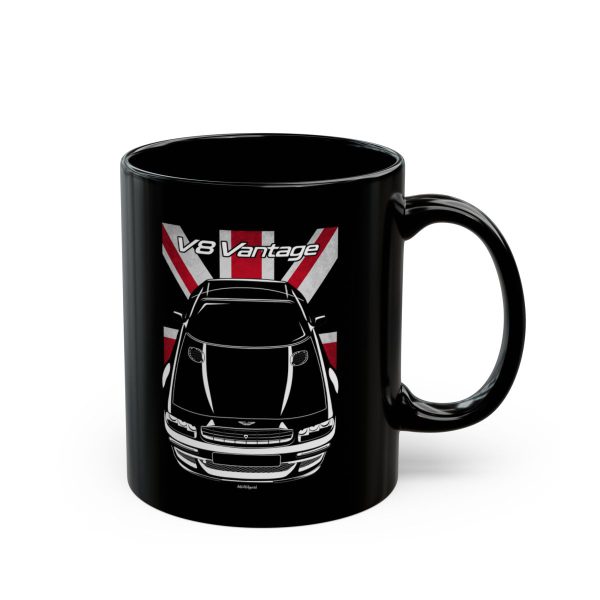 Aston Martin Virage V8 Vantage V600 Mug - UK Flag Coffee Mug 11 oz by Auto Art Apparel