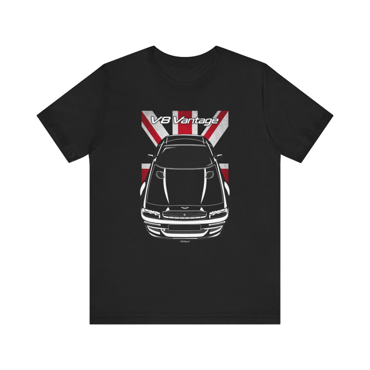 Aston Martin Virage V8 Vantage V600 T-shirt - UK Flag Shirt by Auto Art Apparel