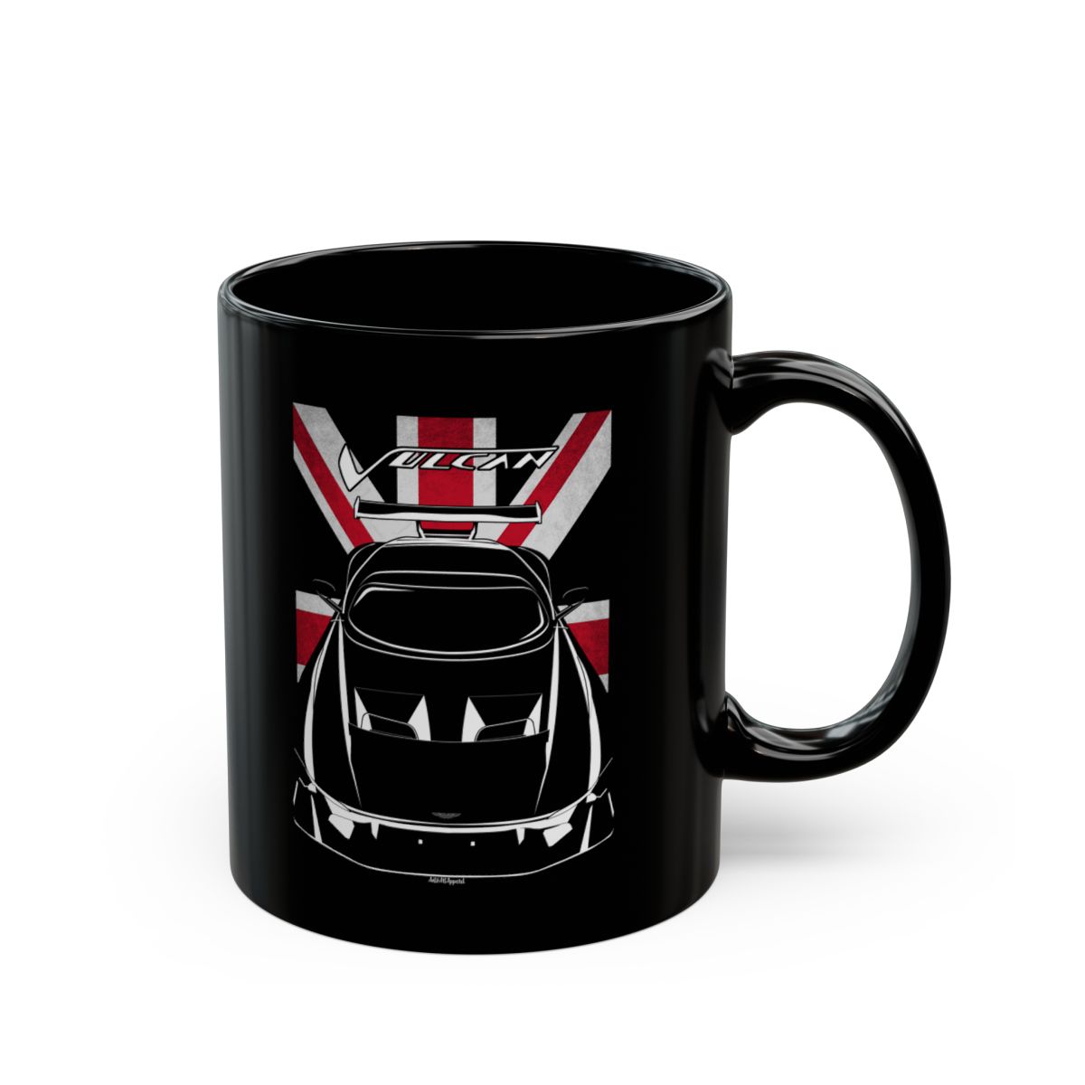 Aston Martin Vulcan Mug - UK Flag Coffee Mug 11 oz by Auto Art Apparel