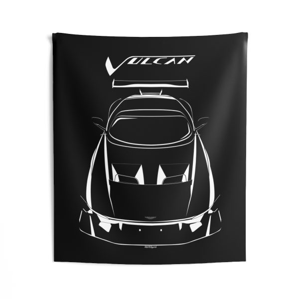 Aston Martin Vulcan Tapestry 50 x 60 inch by Auto Art Apparel