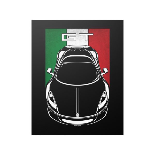 ATS GT Poster - Italy Flag Print 16 x 20 inch by Auto Art Apparel