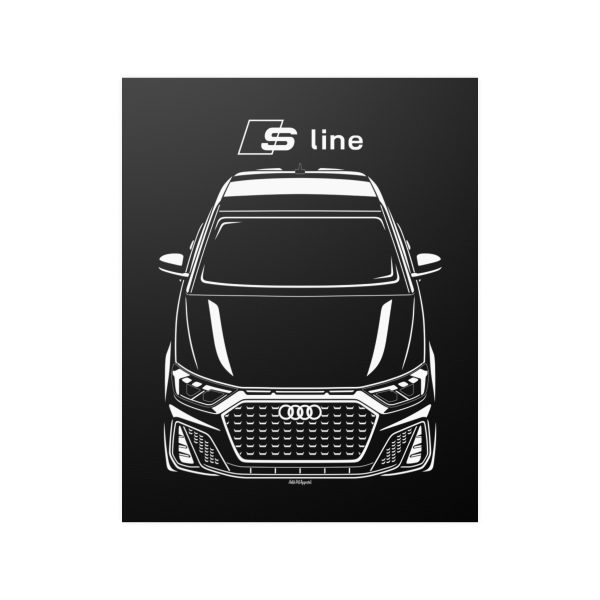Audi A1 S line 2019-2024 Poster 16 x 20 inch by Auto Art Apparel