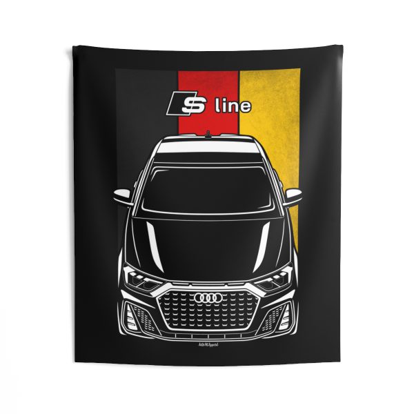 Audi A1 S line 2019-2024 Tapestry - Germany Flag Wall Art 50 x 60 inch by Auto Art Apparel