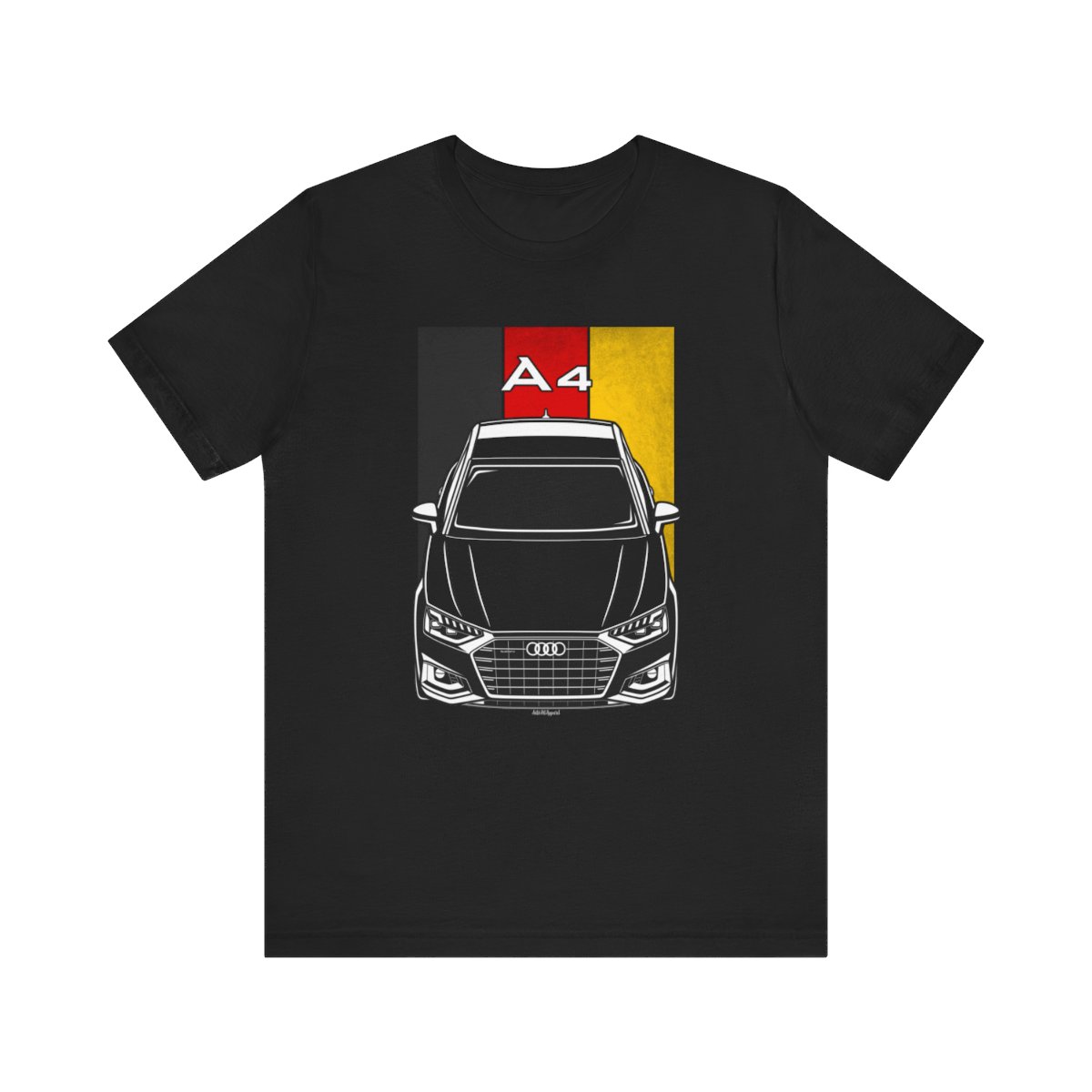 Audi A4 2020-2023 T-shirt - Germany Flag Shirt Black by Auto Art Apparel