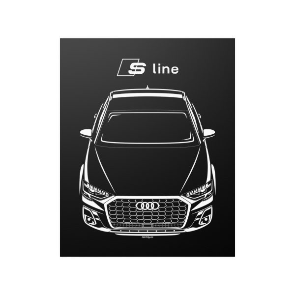 Audi A8 S line 2022-2024 Poster 16 x 20 inch by Auto Art Apparel