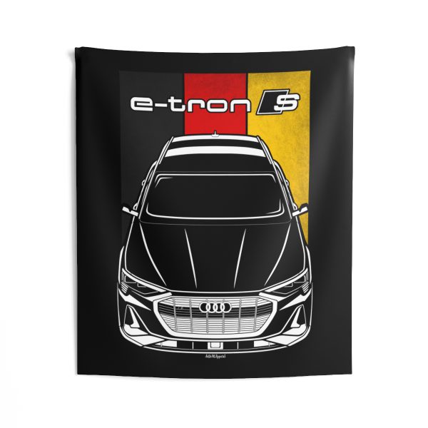 Audi E tron S 2021-2024 Tapestry - Germany Flag Wall Art 50 x 60 inch by Auto Art Apparel