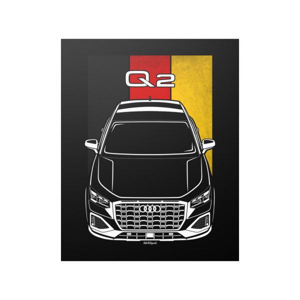 Audi Q2 2021-2024 Poster - Germany Flag Print 16 x 20 inch by Auto Art Apparel