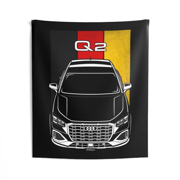 Audi Q2 2021-2024 Tapestry - Germany Flag Wall Art 50 x 60 inch by Auto Art Apparel