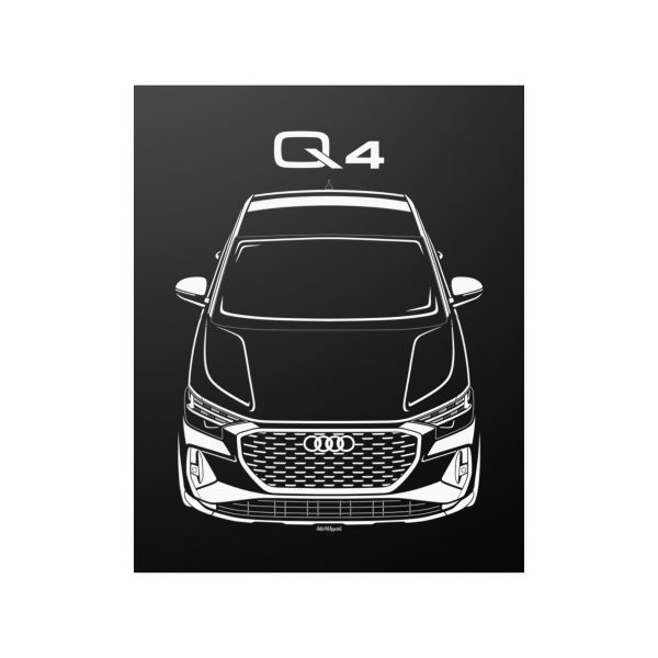 Audi Q4 E tron 2022-2024 Poster 16 x 20 inch by Auto Art Apparel