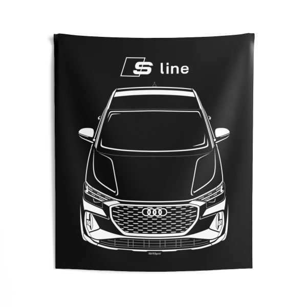 Audi Q4 E tron s line 2022-2024 Tapestry 50 x 60 inch by Auto Art Apparel