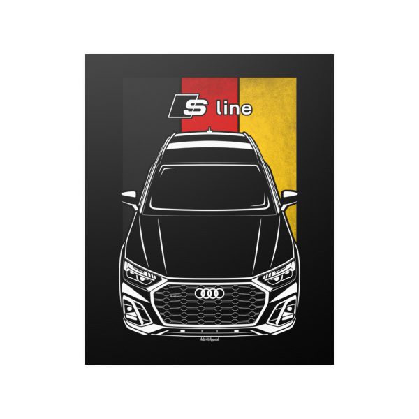 Audi Q5 S line 2021-2024 Poster - Germany Flag Print 16 x 20 inch by Auto Art Apparel