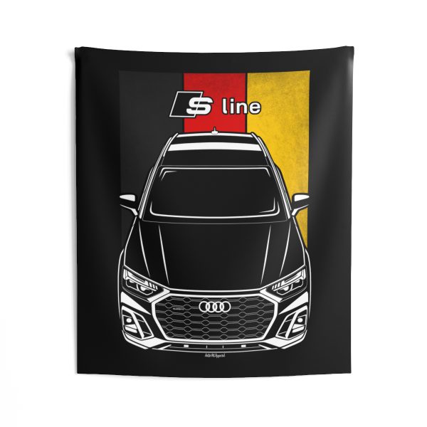 Audi Q5 S line 2021-2024 Tapestry - Germany Flag Wall Art 50 x 60 inch by Auto Art Apparel