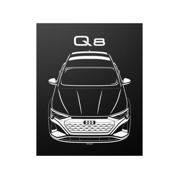 Audi Q8 E Tron 2024 Poster 16 x 20 inch by Auto Art Apparel