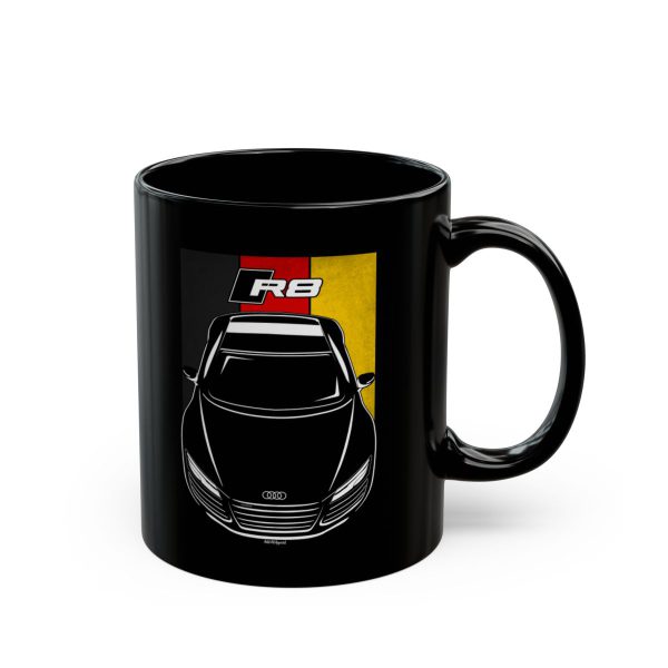 Audi R8 2013-2015 Mug - Germany Flag Coffee Mug 11 oz by Auto Art Apparel