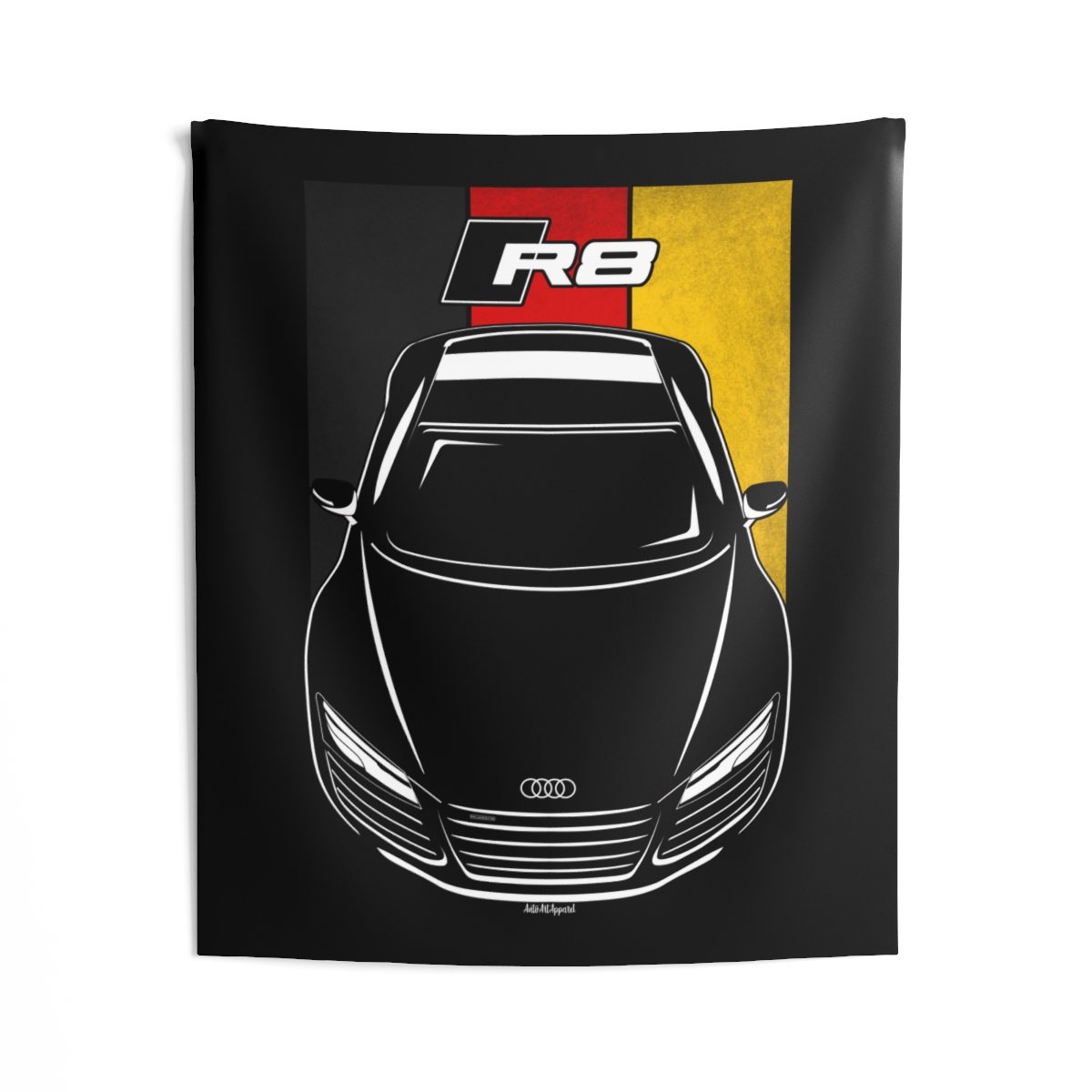Audi R8 2013-2015 Tapestry - Germany Flag Wall Art 50 x 60 inch by Auto Art Apparel