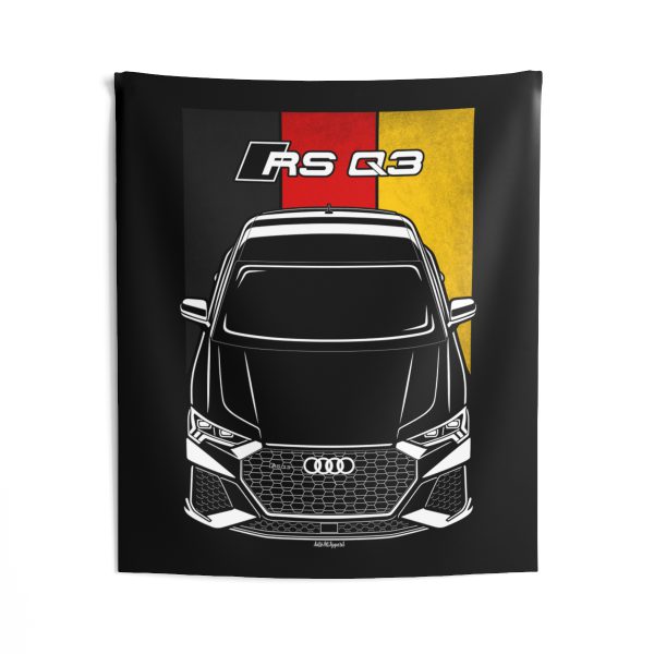 Audi RS Q3 2020-2024 Tapestry - Germany Flag Wall Art 50 x 60 inch by Auto Art Apparel