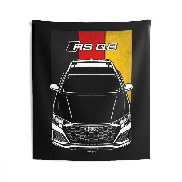 Audi RS Q8 2020-2023 Tapestry - Germany Flag Wall Art 50 x 60 inch by Auto Art Apparel