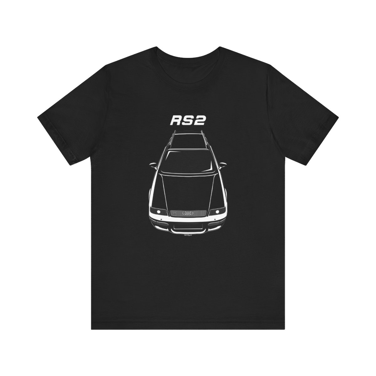 Audi RS2 Avant 1994-1995 T-shirt Black by Auto Art Apparel