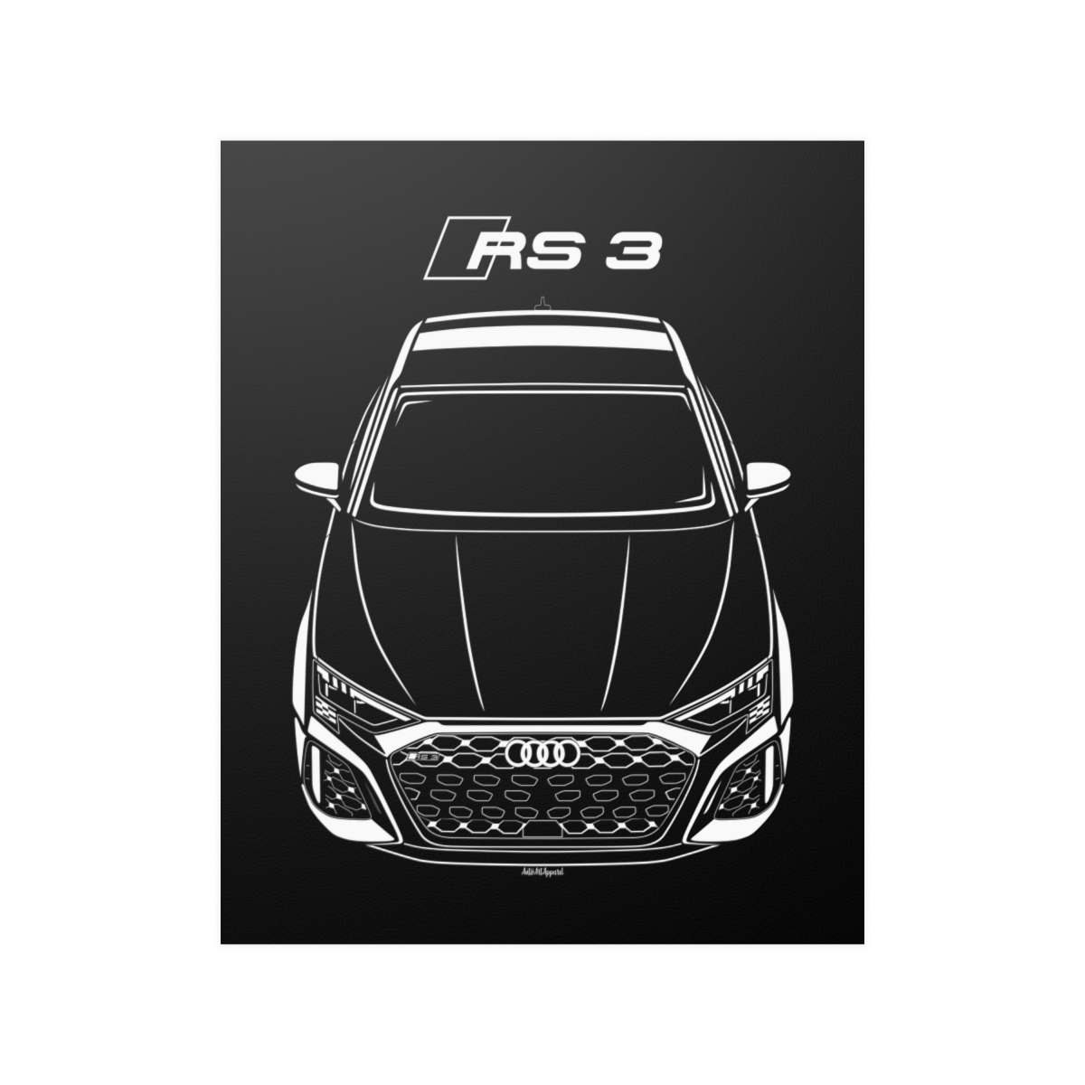 Audi RS3 2021-2024 Poster 16 x 20 inch by Auto Art Apparel