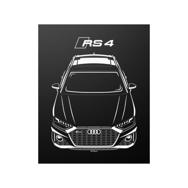 Audi RS4 Avant 2020-2023 Poster 16 x 20 inch by Auto Art Apparel