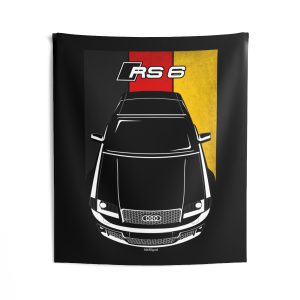 Audi RS6 2003-2004 Tapestry - Germany Flag Wall Art 50 x 60 inch by Auto Art Apparel