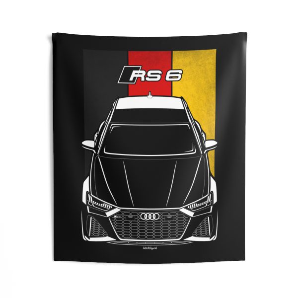 Audi RS6 2019-2023 Tapestry - Germany Flag Wall Art 50 x 60 inch by Auto Art Apparel